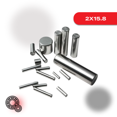 Прецизионные ролики для подшипников 2X15.8 из стали ШХ-15 со сферическими торцами